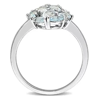 Multi-Shaped Cluster Cocktail Ring