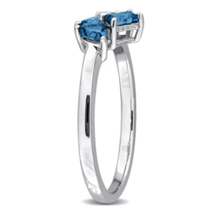 Multi-Shaped Gemstone Ring Sterling Silver