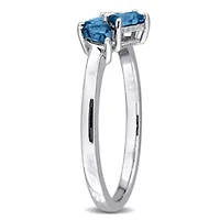 Multi-Shaped Gemstone Ring Sterling Silver