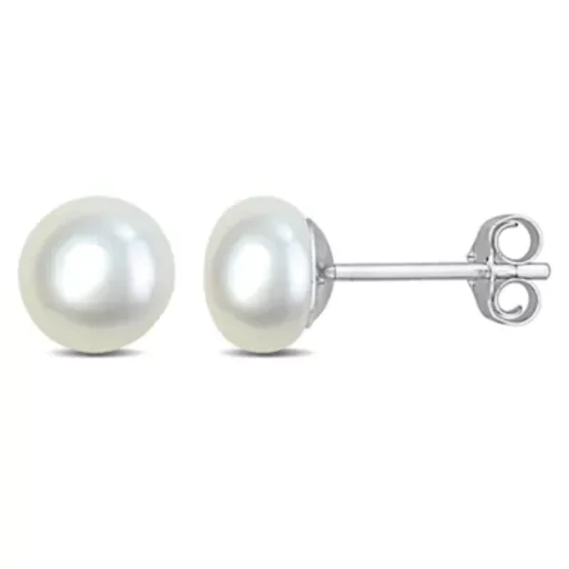 7-7.5mm Freshwater Cultured Pearl Stud Earrings