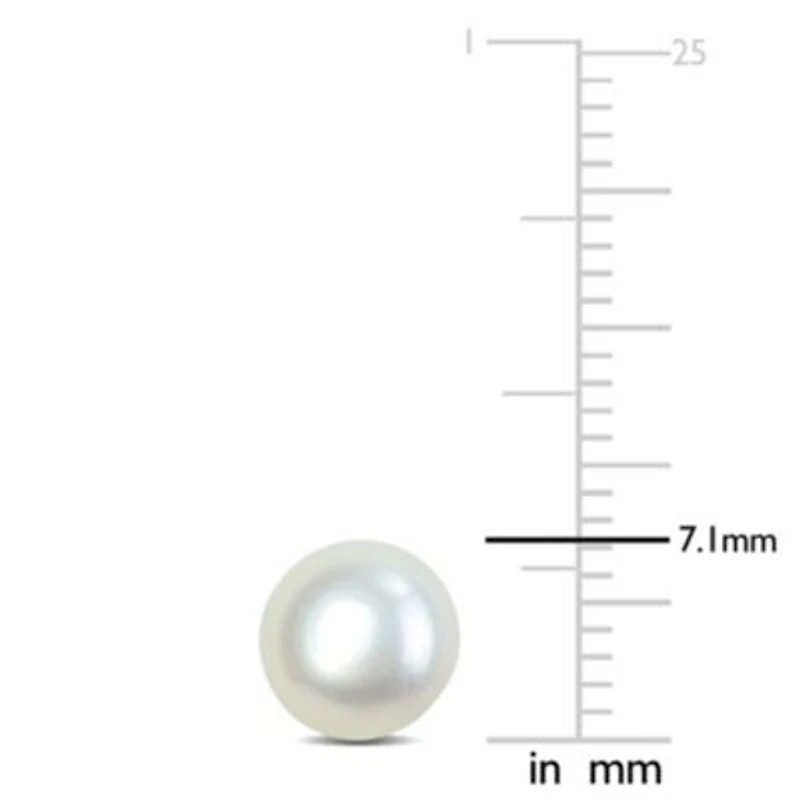 7-7.5mm Freshwater Cultured Pearl Stud Earrings