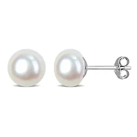 8-8.5mm Freshwater Cultured Pearl Stud Earrings