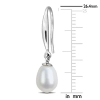 6-7 mm Freshwater Cultured Pearl Shepherd Hook Earrings