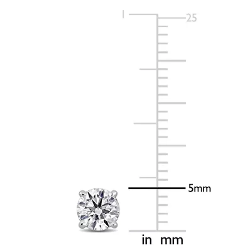 Lab Grown Diamond Martini Style Earrings 14k Gold