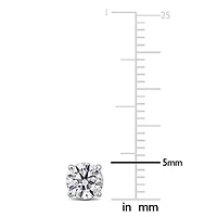 Lab Grown Diamond Martini Style Earrings 14k Gold