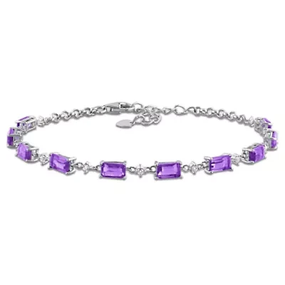Color Gemstone Station Bracelet
