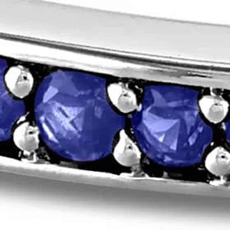 Lab Created Gemstone Wrap Bangle Sterling Silver