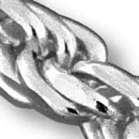 2.4MM Diamond Cut Rope Chain Bracelet Sterling Silver