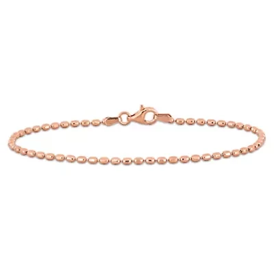 1.9MM Oval Diamond Cut Bracelet