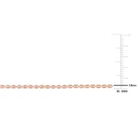 1.9MM Oval Diamond Cut Bracelet