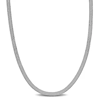 3.3MM Herringbone Necklace Sterling Silver