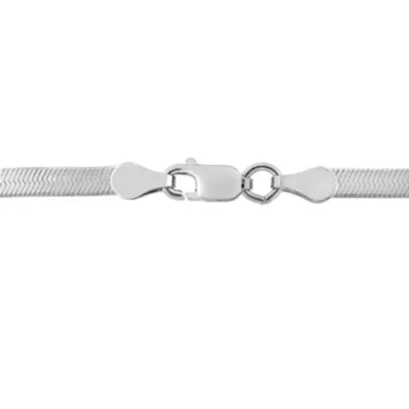 3.3MM Herringbone Necklace Sterling Silver