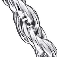 1.2MM Diamond Cut Rope Chain Sterling Silver