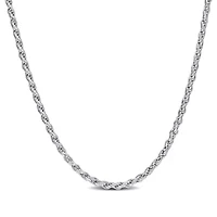 1.2MM Diamond Cut Rope Chain Sterling Silver