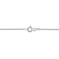1.2MM Diamond Cut Rope Chain Sterling Silver