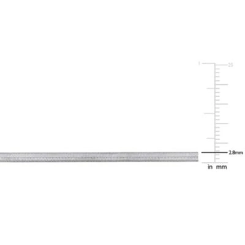 2.8MM Herringbone Necklace Sterling Silver