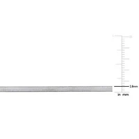 2.8MM Herringbone Necklace Sterling Silver