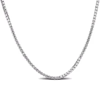 1.1MM Box Link Necklace Sterling Silver