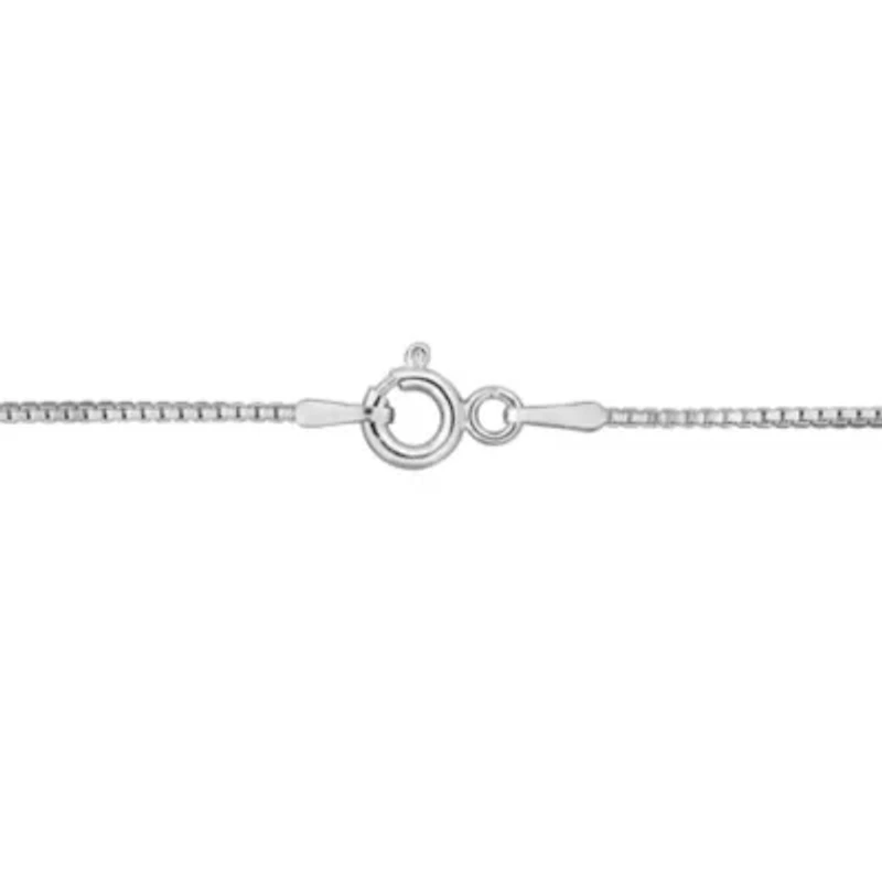 1.1MM Box Link Necklace Sterling Silver