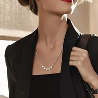 5.3MM Heart Center with 1.7MM Rolo Chain Necklace