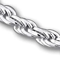 1.8MM Diamond Cut Rope Chain Bracelet