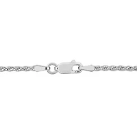 1.8MM Diamond Cut Rope Chain Bracelet