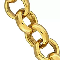 1.6MM Rolo Chain Necklace Yellow Plated Sterling Silver