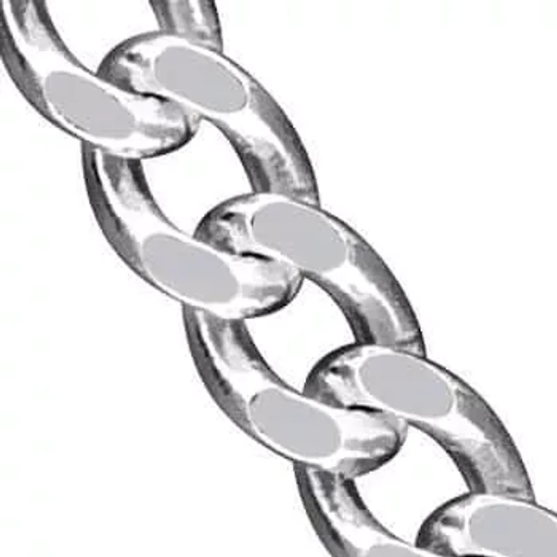 1.4MM Curb Link Necklace Sterling Silver