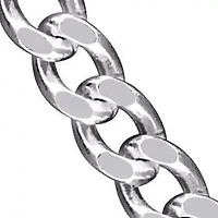 1.4MM Curb Link Necklace Sterling Silver