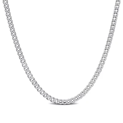 1.4MM Curb Link Necklace Sterling Silver