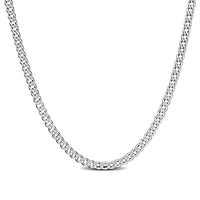 1.4MM Curb Link Necklace Sterling Silver