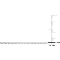 1.4MM Curb Link Necklace Sterling Silver