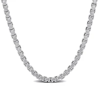 1.9MM Box Link Necklace Sterling Silver