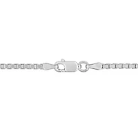 1.9MM Box Link Necklace Sterling Silver