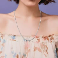 1.9MM Box Link Necklace Sterling Silver