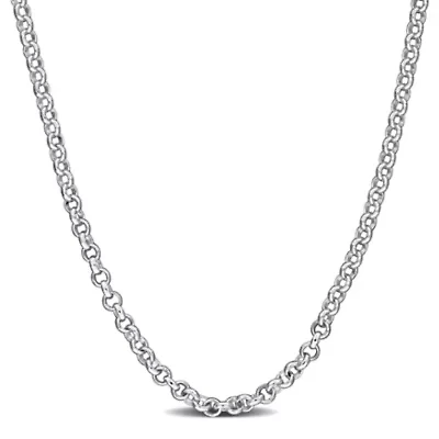 1.6MM Rolo Chain Necklace Sterling Silver