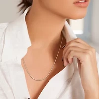 1.4MM Box Link Necklace Sterling Silver