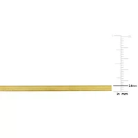 2.8MM Herringbone Necklace Yellow Plated Sterling Silver