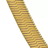 3.3MM Herringbone Necklace Yellow Plated Sterling Silver