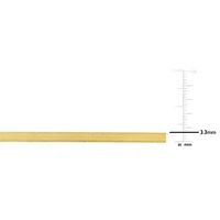 3.3MM Herringbone Necklace Yellow Plated Sterling Silver