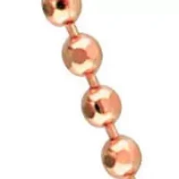 1MM Ball Chain Necklace, Anklet & Bracelet Set Rose Plated Sterling Silver