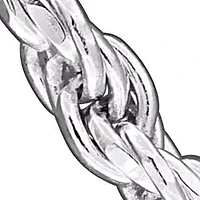 1.8MM Diamond Cut Rope Chain Necklace Sterling Silver