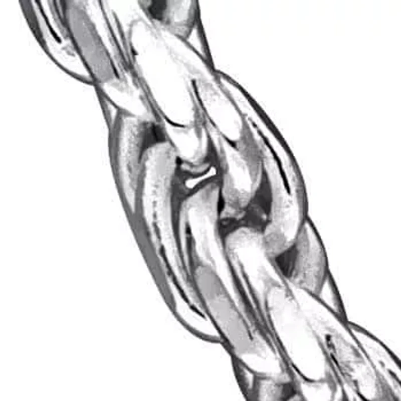 1.7MM Diamond Cut Rope Chain Necklace Sterling Silver