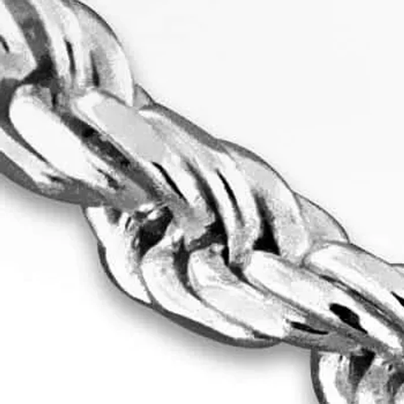 2.71MM Diamond Cut Rope Chain Bracelet