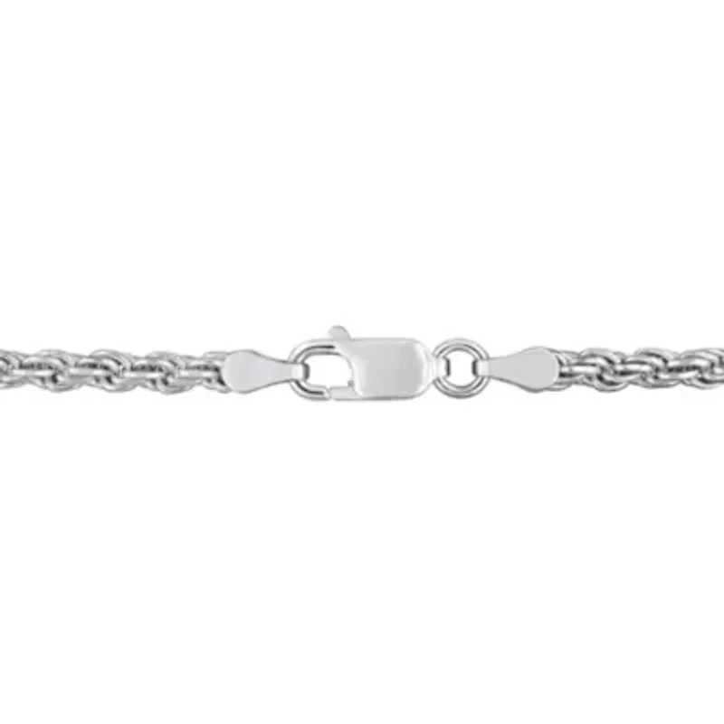 2.71MM Diamond Cut Rope Chain Bracelet