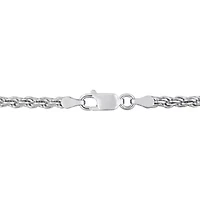 2.71MM Diamond Cut Rope Chain Bracelet