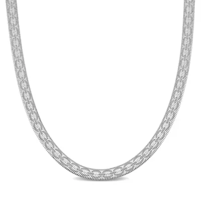 4.5MM Fancy Herringbone Necklace