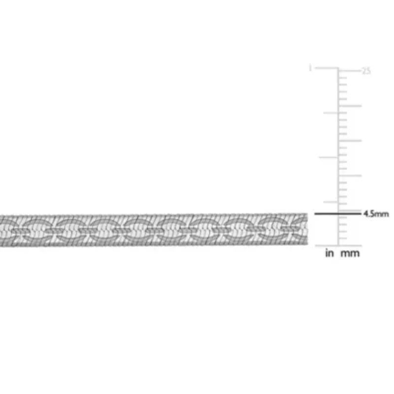 4.5MM Fancy Herringbone Necklace