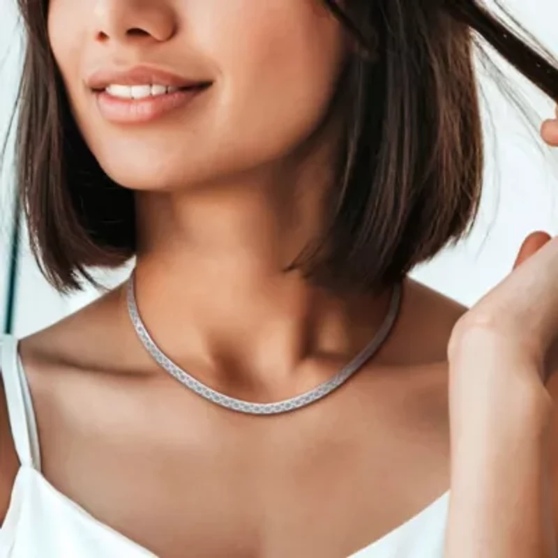 4.5MM Fancy Herringbone Necklace