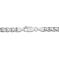 5.2MM Box Link Necklace Sterling Silver